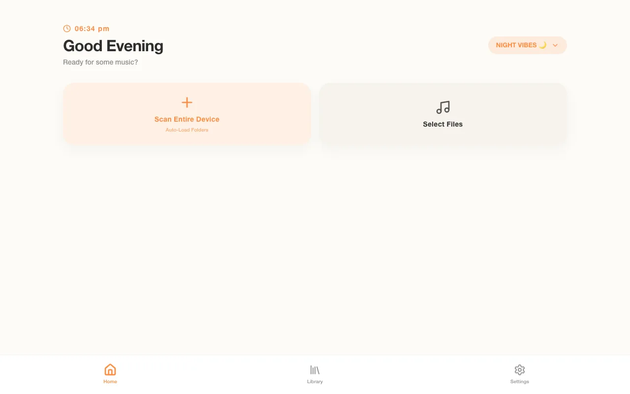 The live Aura Player site