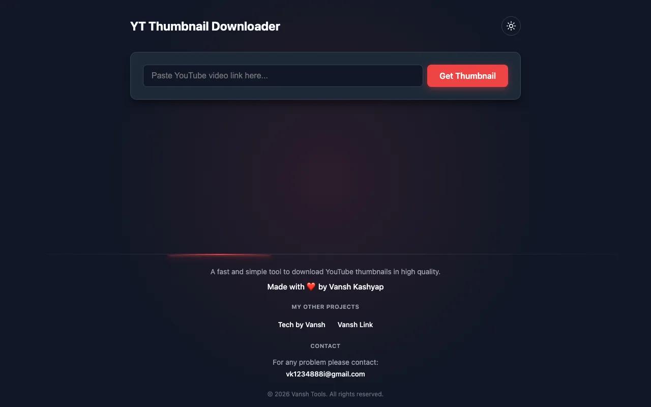 The live vThumb site