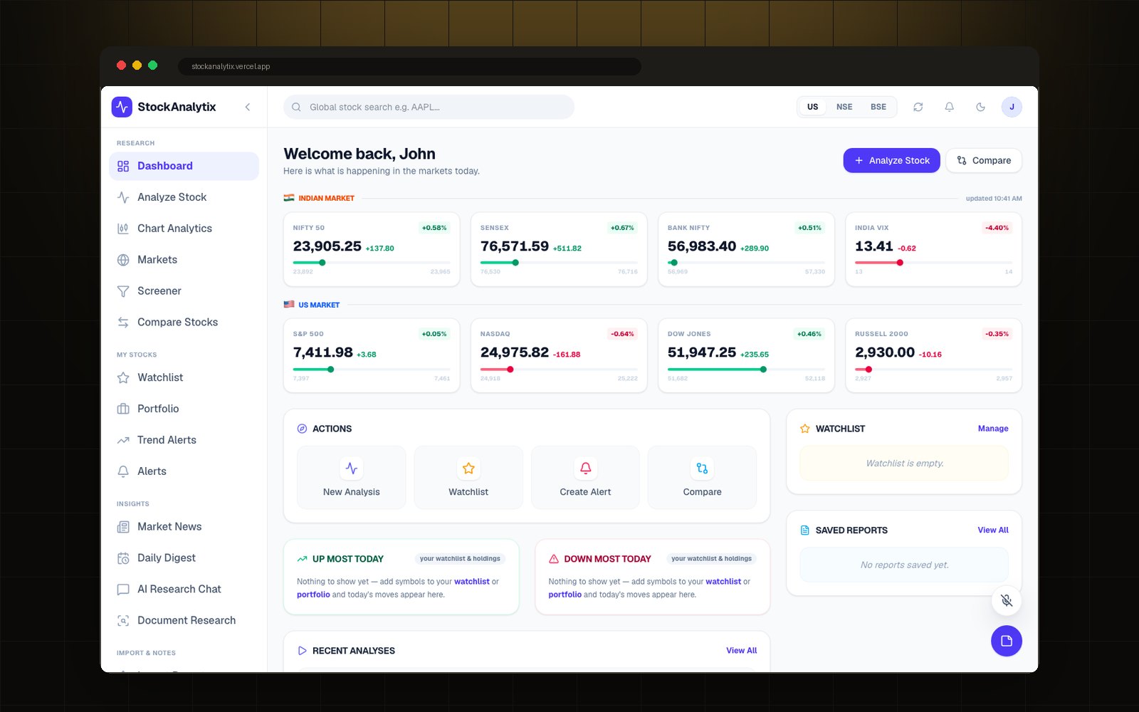 StockAnalytix stock research terminal